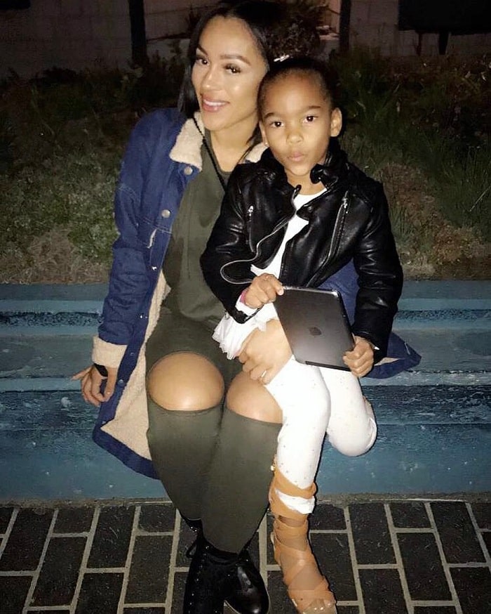 A picture of Shai Moss with her mother Joie Chavis.